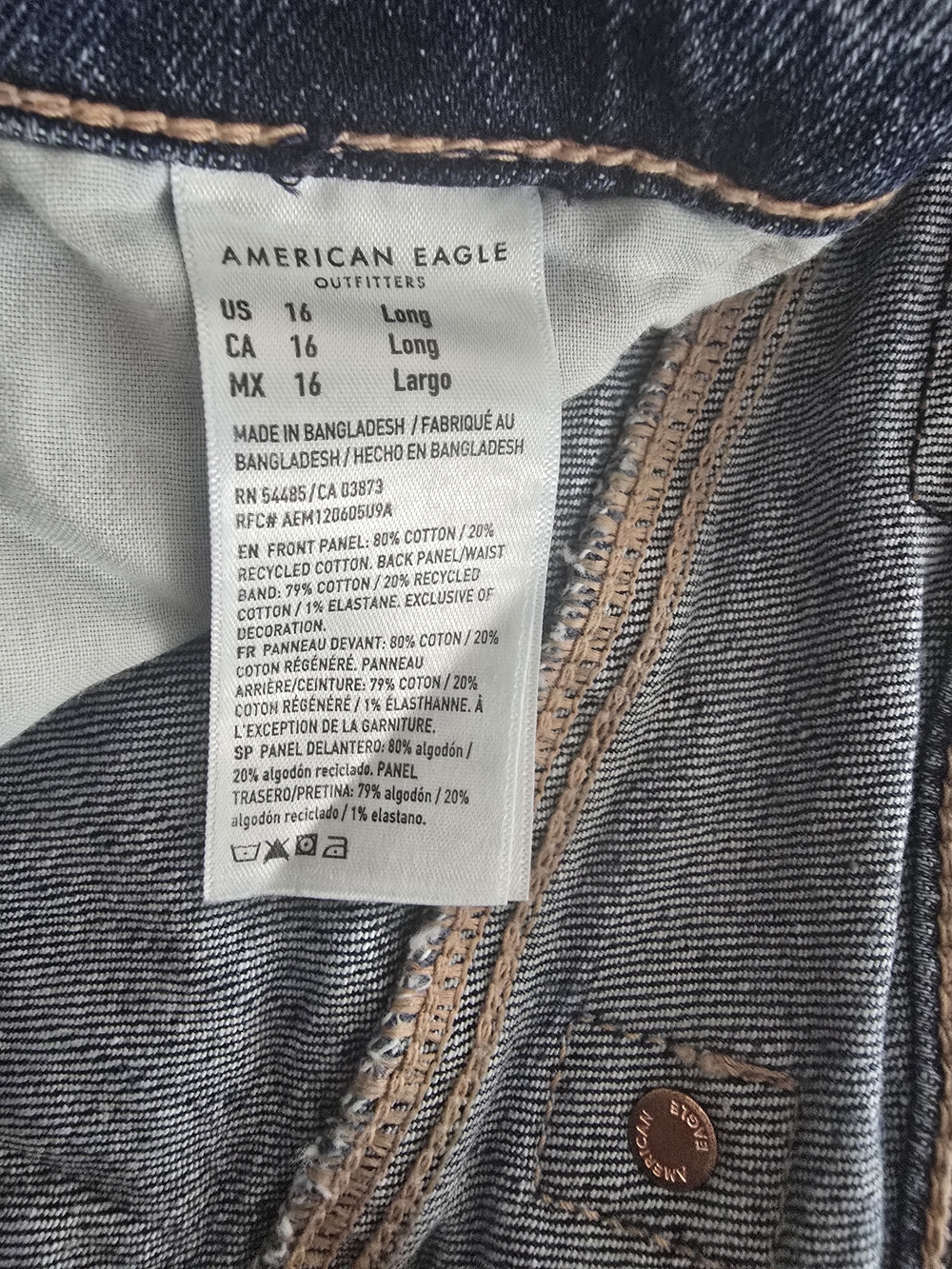 American Eagle Outfitters Dark Indigo Boyfriend Jeans